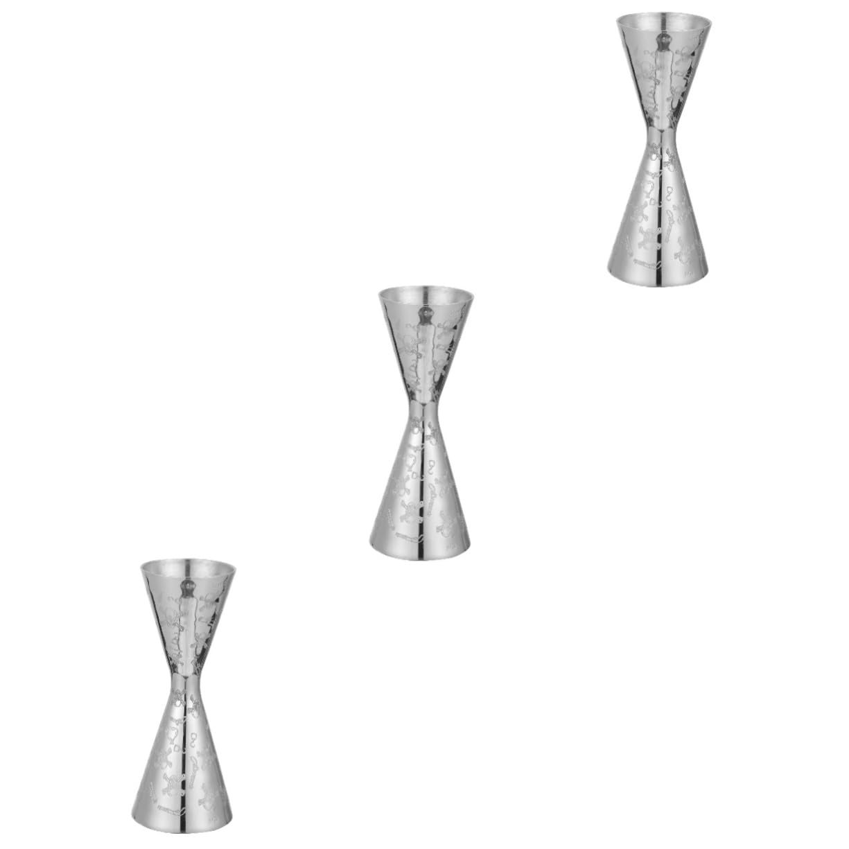 ABOOFAN Verres À Vin 3 Pièces Mesureur de vin en Acier Inoxydable doseur de Mesure pour Barman Outil de Barre à la Maison Tasse d'once Tasse à mesurer de Barman escalader Cocktail gigue