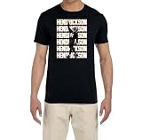 Tenacious Tops Baltimore Trey Hendrickson Text Pic Shirt T-Shirt Adult XL Black