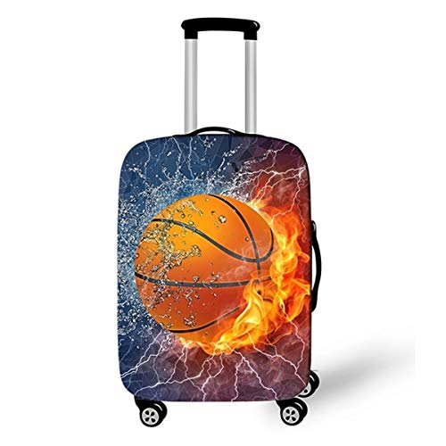 Surwin 3D Cubierta de Equipaje Protectora Suave Elástico Anti-Polvo Lavable Funda de Maleta Luggage Cover con Cremallera Viaje Cubierta de la Caja (Rayo de Moda,S (18-20 Pulgadas)) Cover