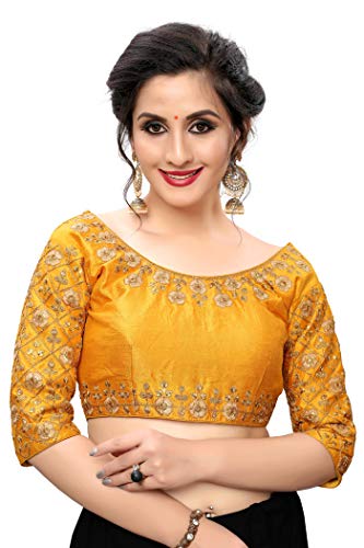 TreegoArt Fashion Chemisier Prêt-À-Porter en Soie Fantôme Ethnique Indien Brodé Cover