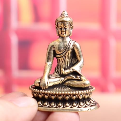 Estatua de Buda Shakyamuni de Bronce para Meditación miniatura 5