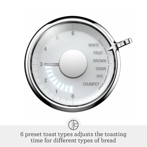 Sage - Toast Select Luxe - Compact 2-Slice Toaster - 6 Preset Settings, 1000 W, Variable Browning Level, LED Countdown Indicator - White, Brown, Grain, Fruit, Rye, Crumpet - Black Stainless Steel - Image 5