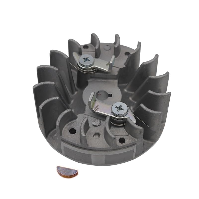 Piezas de herramientas de jardinería Trinquetes de arranque de volante, llave Woodruff apta for 142 142E 137 137E, piezas de repuesto de motosierra de Gas de arranque fácil, herramienta 530059637