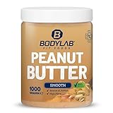 Bodylab24 100% Peanut Butter 1000g, Erdnussbutter ohne Zusatzstoffe, Smooth