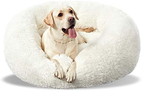 ANWA Dog Beds Calming Donut Cuddler, Puppy Dog Beds Large Dogs, Indoor Dog Calming Beds Large,30''