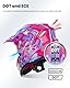 ILM Motorradhelm Kinder Motocross Kinderfahrradreithelm mit Brillen Maske Handschuhe Junge Und Mädchen ECE Model Z705,Starlight Pony,S