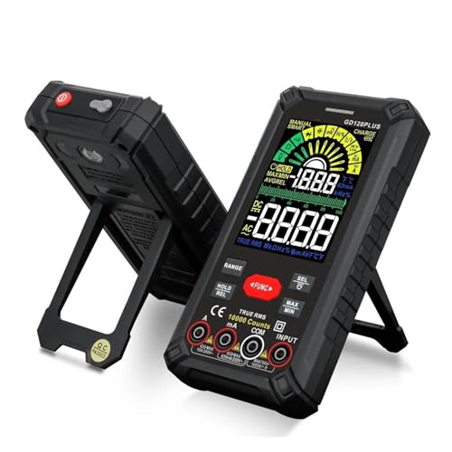 プロフェッショナルデジタルマルチメーター True RMS 静電容量テスター 充電式バッテリー オーム Hz AC DC 1000V 10A マルチテスターメーター プロにもDIY愛好家にも