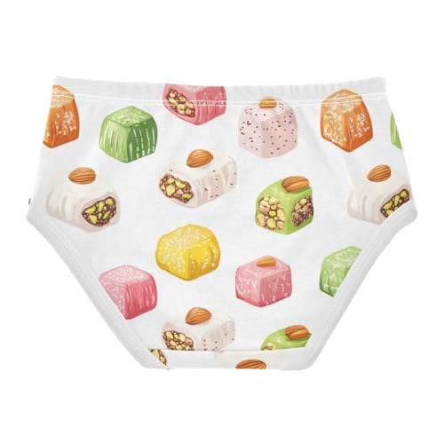 Wusikd Colorful Turkish Girls' Underwear Cotton Girls Briefs Soft Toddler Underwear 2T2