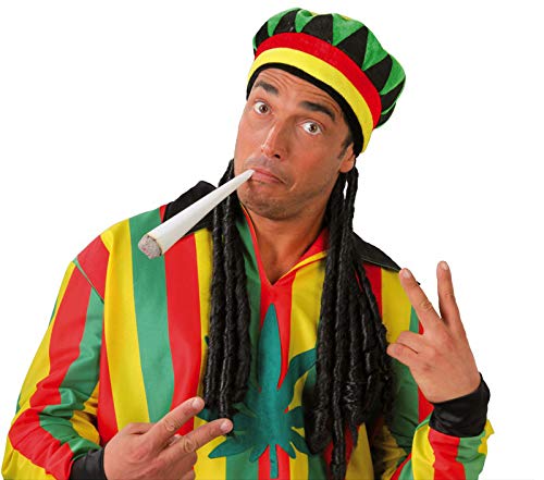 FIESTAS GUIRCA Gorro jamaicano con rastas