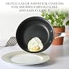 Martha Stewart 12 Piece Heavy Gauge Aluminum Hard Anodized Premium Nonstick Cookware Set, Induction Safe, Copper w/Black Interior #3
