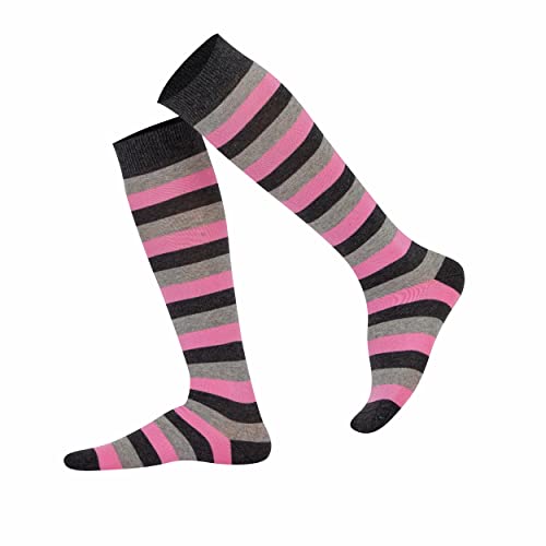 Image of Mysocks Unisex Extra Fine Combed Cotton Knee High Socks, Hand Linked Toe, Soft Latex Band