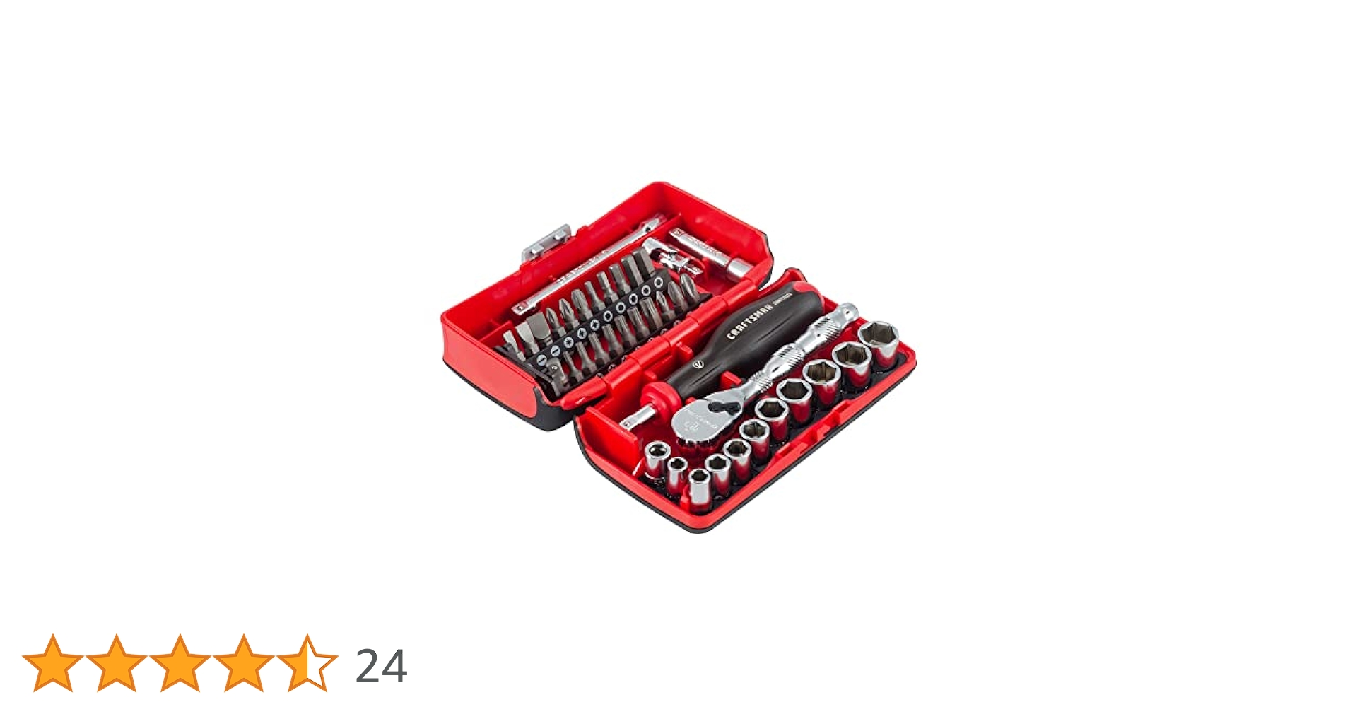 CRAFTSMAN 38-Piece 1/4 Drive Tool Set with Durable Case