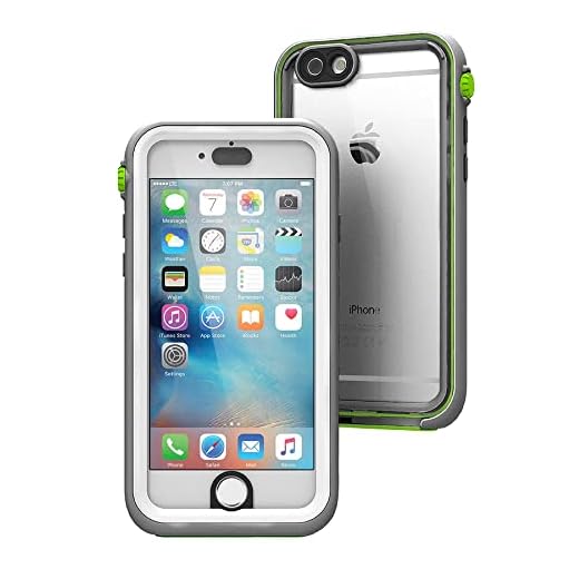 Waterproof case for iPhone 6s, Shock Proof, Drop Proof by Catalyst for iPhone 6s with High Touch Sensitivity ID (Green Pop)