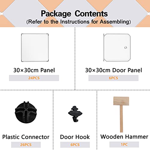 C&Ahome Cube Storage Organizer With Doors, 6-Cube Shelves, Closet Cabinet, Diy Plastic Modular Bookshelf Ideal For Bedroom, Living Room, 36.6”L X 12.4”W X 36.6”H White Usbtm3006B-Door #TOP7