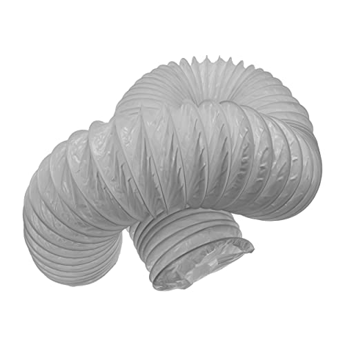 PVC Hose 6 Inch X 20 Feet - Dust Collection Tube - Vacuum Pipe 6in x 20ft - Flexible Vac Hose - Clear PVC Air Duct Tubing Pipe - Plastic Dust Collector Hose - Spring Steel Wire Hose