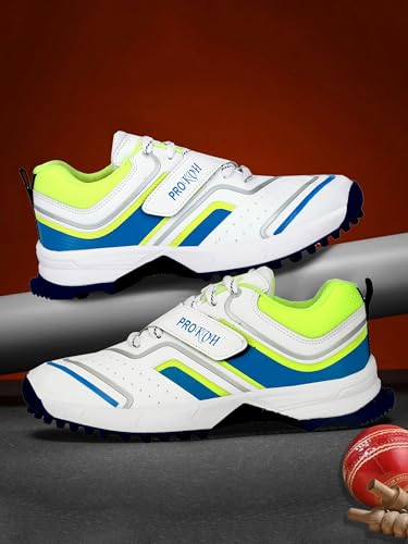 Image of PRO KVH Plus 2.0 Cricket Shoes for Men's - Fast Strap Rubber Spikes, Lightweight,Performance, Comfort, and Durability Shoe for All-Round Performance