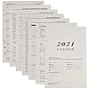 Losbladige papier – ZSWQ Refill voor Binder Planner, 6-Ring navulbaar notitiepapier voor tijdschriften Dagboek Planners…