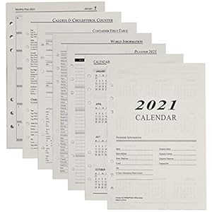 Losbladige papier – ZSWQ Refill voor Binder Planner, 6-Ring navulbaar notitiepapier voor tijdschriften Dagboek Planners…