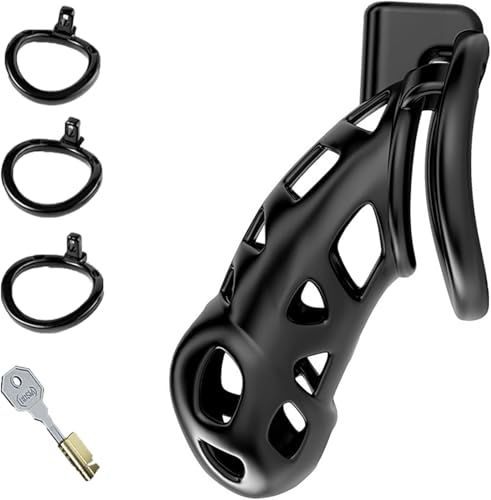 Chastity Cage Uomo Gabbia Pene Sissy Cintura Di Castità Maschile Cock Cage Erotitici Sexy Per Coppie (Xl)