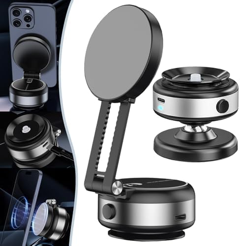 Support Téléphone Magnétique Vipbugo - Fixation Ventouse 360° Réglable - Pour Voiture, Bureau