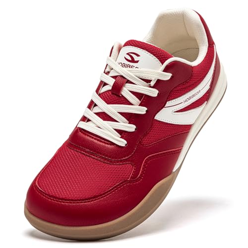 HOBIBEAR Damen Barfußschuhe Herren Breite Zehenbox Trailrunning Leichtgewicht...