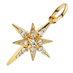Sparkling North Star Dangle Charm 1055