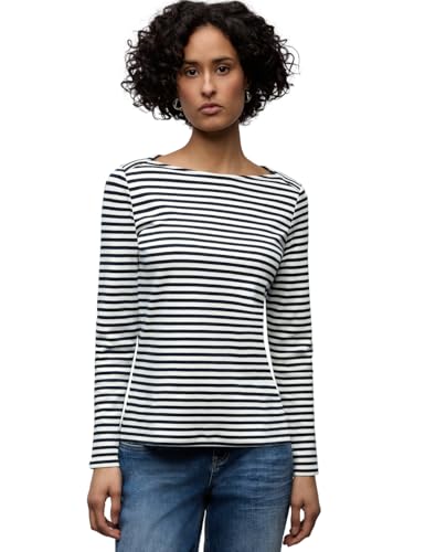 Street One Gestreiftes T-Shirt Shadowed Navy 40