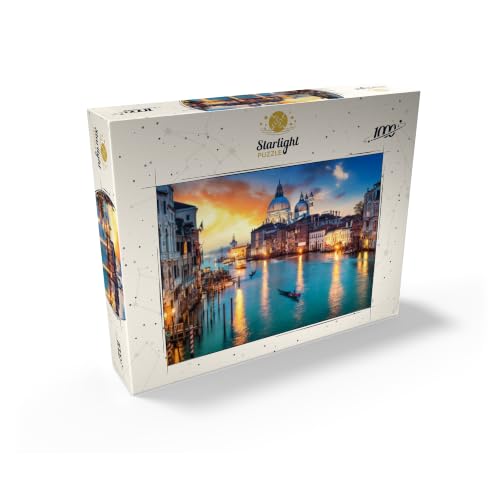 MyPuzzle Grand Canal with Gondola At Sunset Venice Italy - Rompecabezas Premium de 1000 Piezas para Adultos miniatura 2