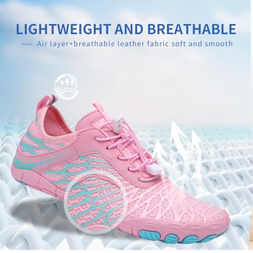 Image of Hike Barefoot Shoes for Womens Men Footwear,Pro Healthy&Non-Slip Water Shoe for Women Men, Wide Toe Running Shoes Boots Sneakers Unisex Designed for Walking,Running&Swimming Yoga, and Water Sports