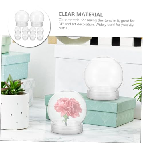 Botellas transparentes LABRIMP recargables para rellenar con líquidos y recuerdos navideños 5