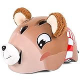[Diseño de dibujos animados] - El animal 3D cubre en la parte frontal del casco: casco de estilo de dibujos animados, no sólo adorable y captura de los ojos, pero puede atraer la atención de los niños, haciéndolos especial y maravilloso, ayudando a aumentar el entusiasmo de los niños para los deportes ..