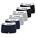 GOVIA Damen Boxershorts Unterwäsche Hipster aus Baumwolle 6er Pack 3921 Marineblau Schwarz Hellgrau XL