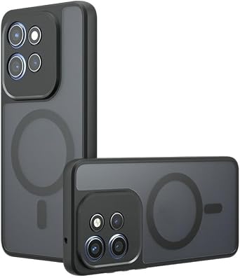 Compatible with Motorola Edge 50s Pro Case Cover,Compatible with MagSafe,Compatible with Motorola Edge 50 Pro XT2403-1 XT2403-5 Built-in Magnetic Anti-Shock Cell Phone Case Black