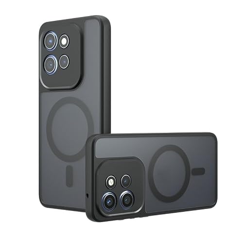 Kukoufey Compatible with Motorola Edge 50s Pro Case Cover,Compatible with MagSafe,Compatible with Motorola Edge 50 Pro XT2403-1 XT2403-5 Built-in Magnetic Anti-Shock Cell Phone Case Black