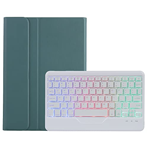 Bluetooth Keyboard Folio Case for Xiaomi Pad 5 / Xiaomi Pad 5 Pro, 7-Colors Backlight, Wireless Bluetooth Keyboard