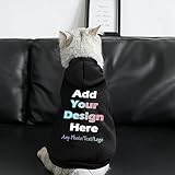 Personalisierte Haustier Pullover Hoodie für Hunde&Katze Entwerfen Sie Ihr eigenes Haustier Hoodie Fügen Sie Name/Text/Foto benutzerdefinierte Welpe Sweatshirt Hooded