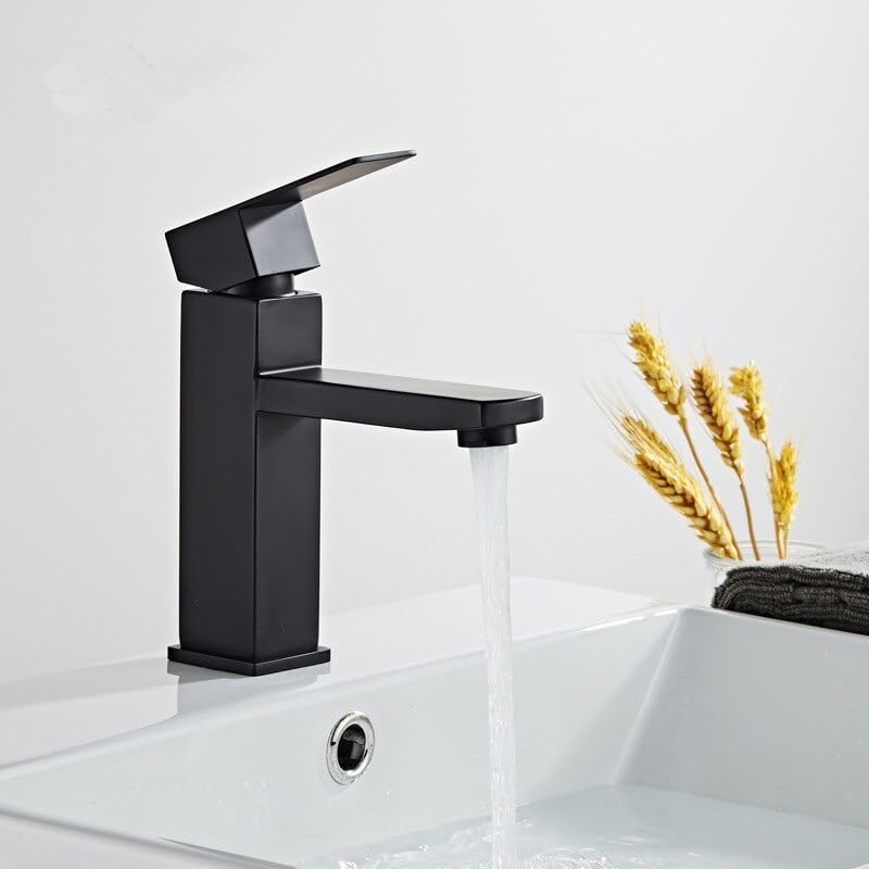Grifo de lavabo de baño en acero inoxidable 304 con acabado premium