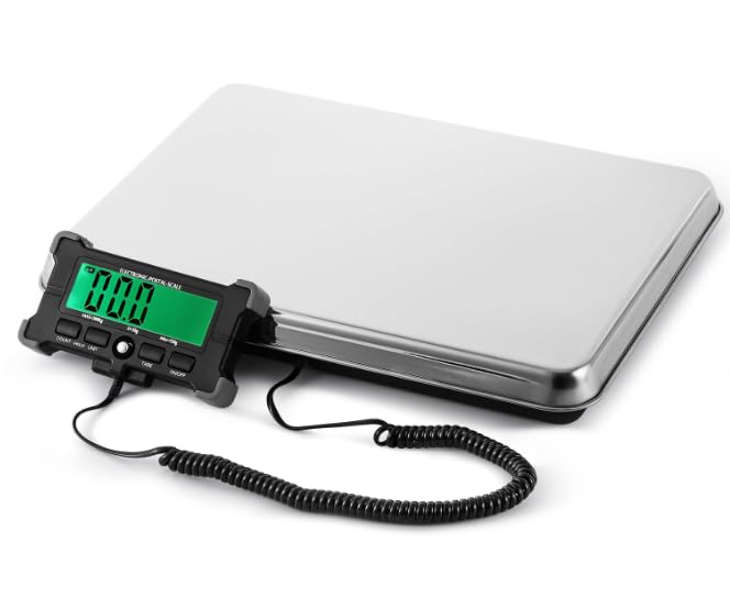 CGOLDENWALL 30g~300Kg 隔測式デジタル台はかり ペット体重計 デジタルスケール LCD表示スケール 風袋引き 宅配便/小包/速達に適用 (120, キログラム)