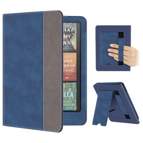 Fintie 7C`/6.8C` Kindle Paperwhite(12/11-2024/2021)Kindle ColorsoftVOl`[GfBVpP[X - X܂肽ݎX^hJo[ EFCN/X[v Kind