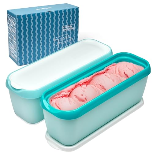 SveBake Vaschetta per Gelato con Coperchi - 2...