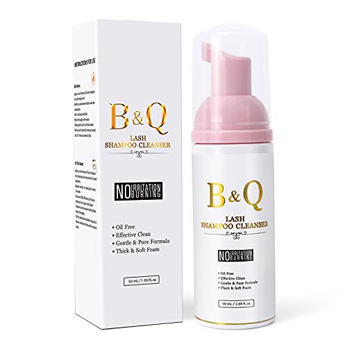 Lash Shampoo 50ML Eyelash Extension Cleanser With Brush B&Q Lash Bath For Eyelash Extensions Lash Cleanser Lash Wash Lash Cleanser (50 ML)