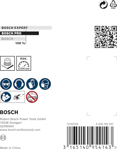 Bosch Brosse boisseau en acier inoxydable X LOCK 75 fils ondulés 75 mm 0 3 mm 2608620728 - vue 5