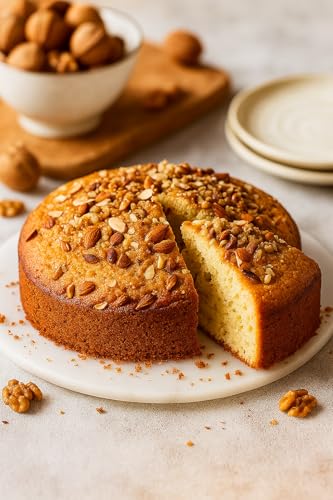 Image of WINNI - Premium Vanilla Dry Nuts Cake For All Occasions | Handmade Celebration Eggless Cake For Anniversary, Birthday, Valentine's Day, Mother's Day, Girls, Boys, Partner, Couple, Student, Girlfriend, Boyfriend, Kids | Imported Ideal Gift | Return Gift Hamper