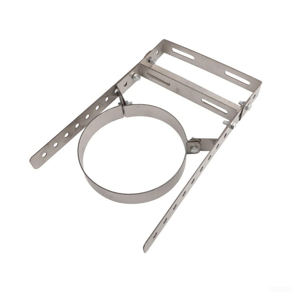 Staffa Muro Canna Fumaria 150mm per spessore 1.8mm Staffa Muro(200 Long)