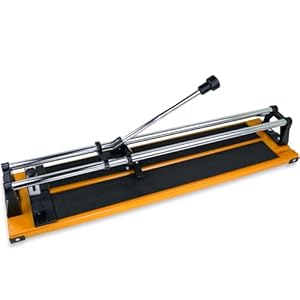 Avilia Handmatige tegelsnijder 600 mm – tegelmachine met 12 mm lemmet voor sneden tot 600 x 12 x 15 mm, met aluminium frame en vervangbaar lemmet