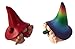 GlitZGlam BO The Giant Rainbow Baby Gnome for The Enchanted Gnome and Fairy Garden (6 Inches Tall) (Rainbow)