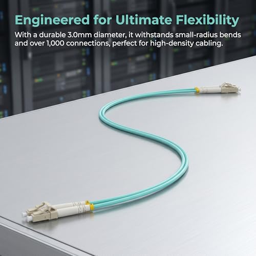 WSOLDMA 10M LC to LC Fiber Patch Cable, OM3 Multimode 10M/33ft — view 4
