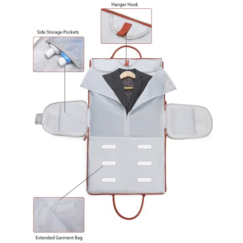 Foldable Travel Bag 2.0 with Wheels, PU Leather Duffel Carry On, Large Rolling Weekender for Men and Women (Black straps)3