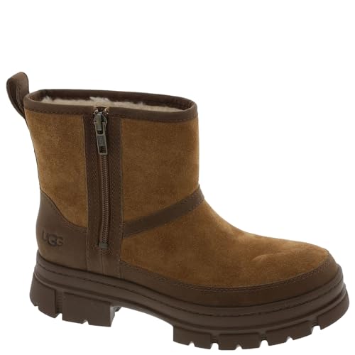 UGG Women's Ashton Zip Fashion Boot, Chestnut Suede, 7.5