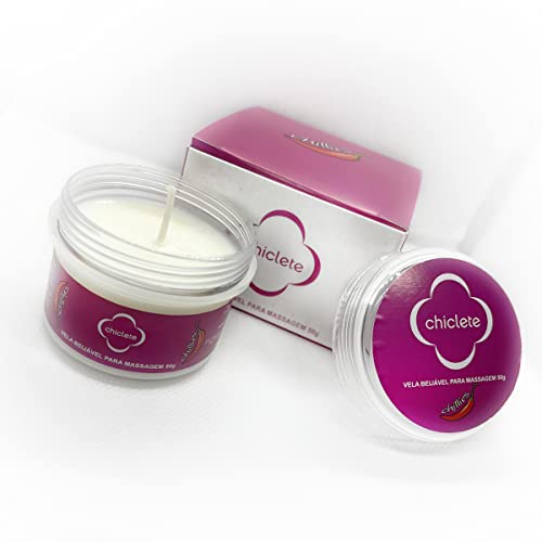 Vela para Massagem Beijável Sabor Chiclete Chillies Oléo Lubrificante